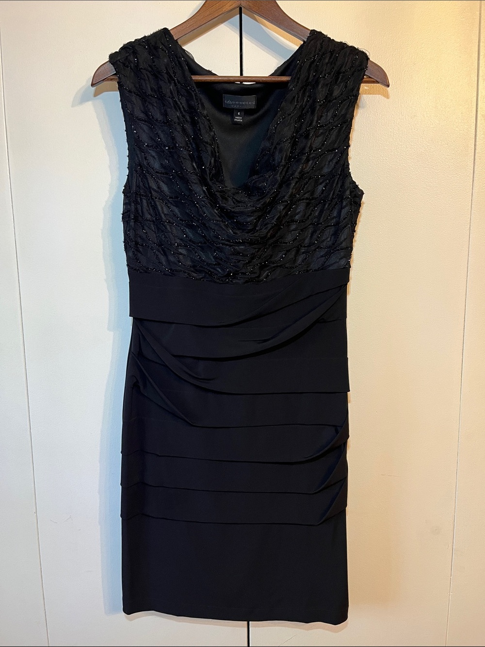 Black Sleeveless Midi Dress